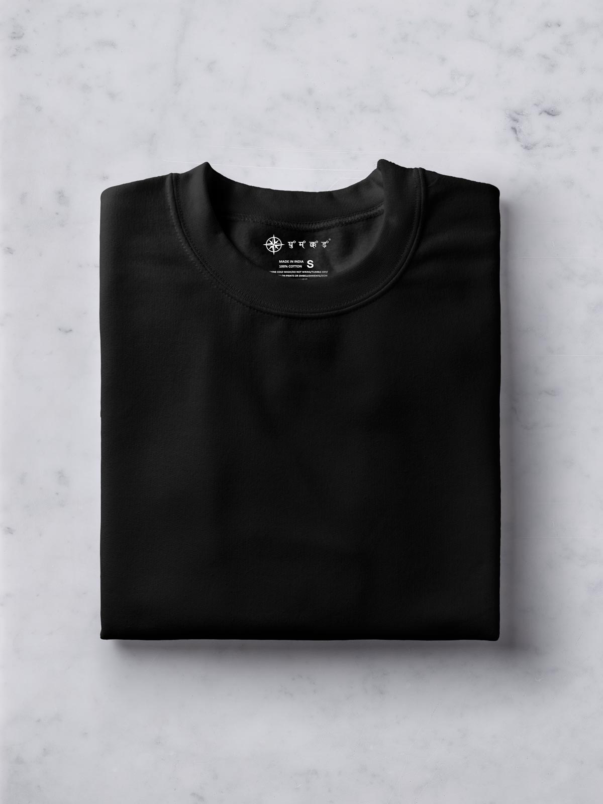 Black-t-shirt-for-men by Ghumakkad