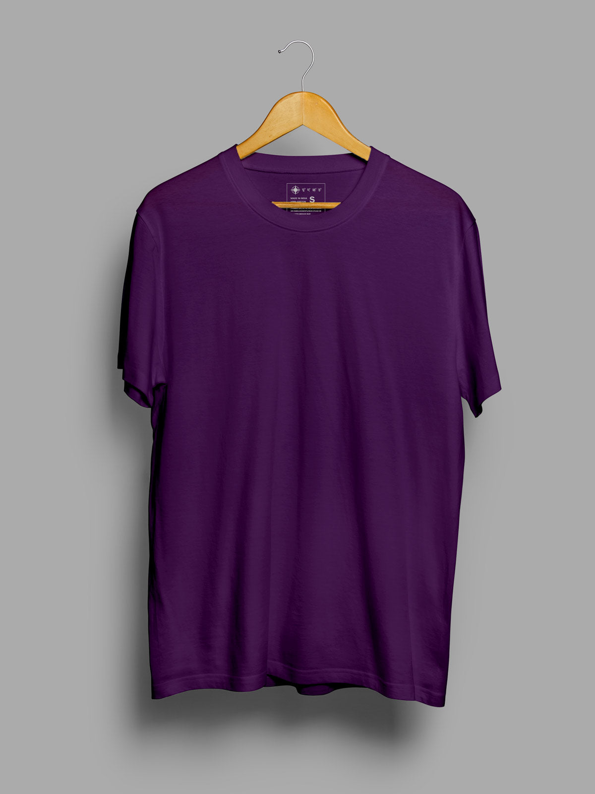 Coffee Brown, Muted Peach & Deep Purple Combo T shirt | Pack of 3