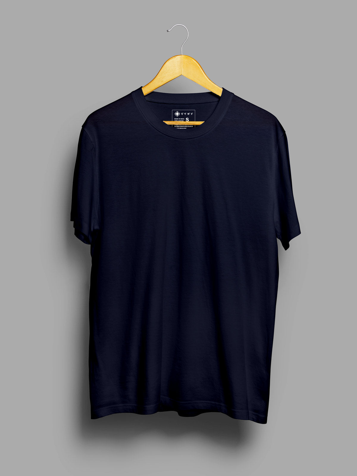 Midnight-blue-t-shirt-for-men by Ghumakkad