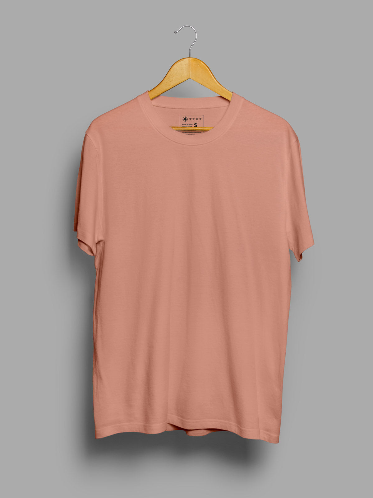 Light Grey, Peach & Black Combo T shirt | Pack of 3