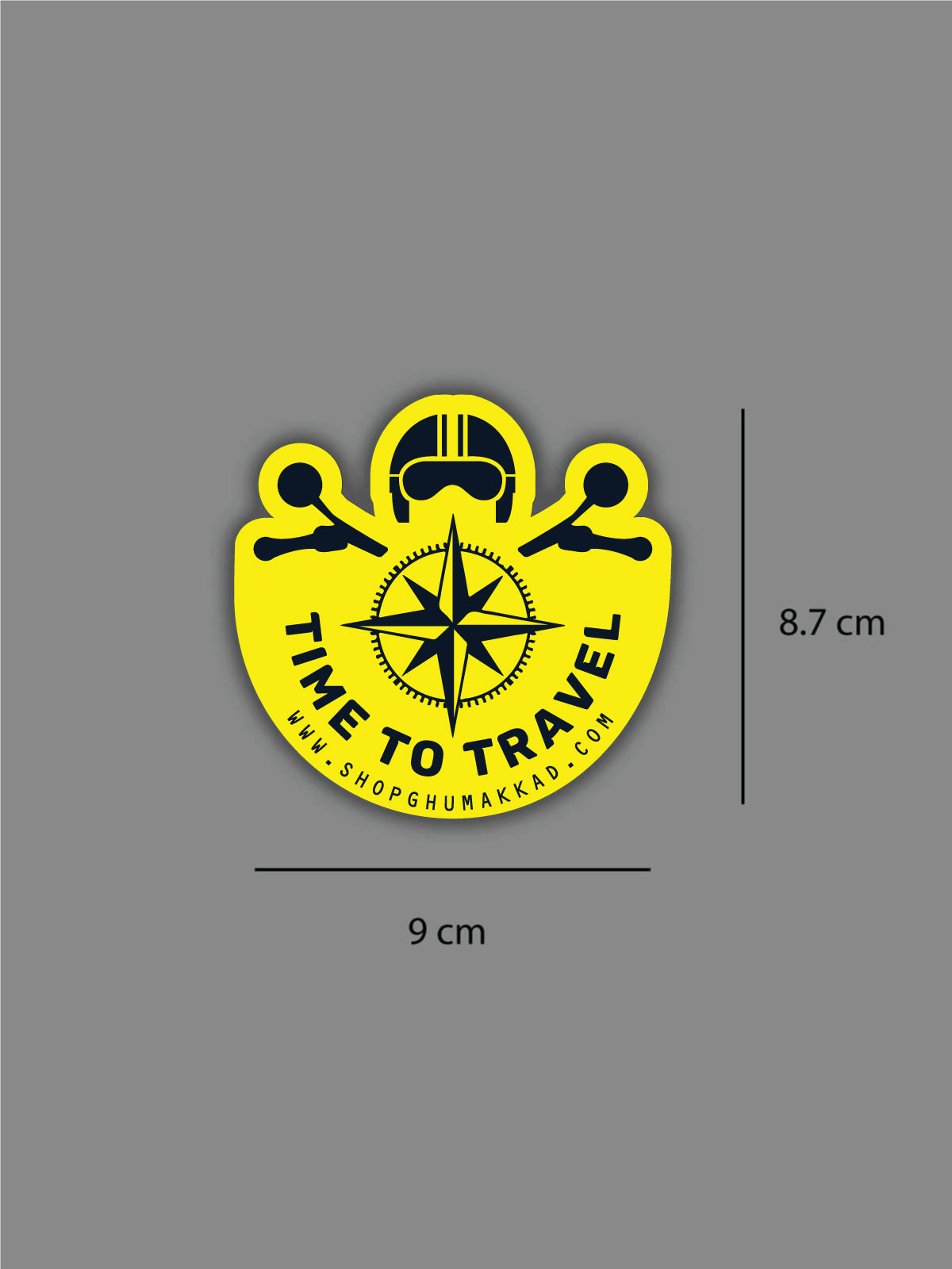 TimetoTravel-laptop-sticker-car-sticker-Ghumakkad