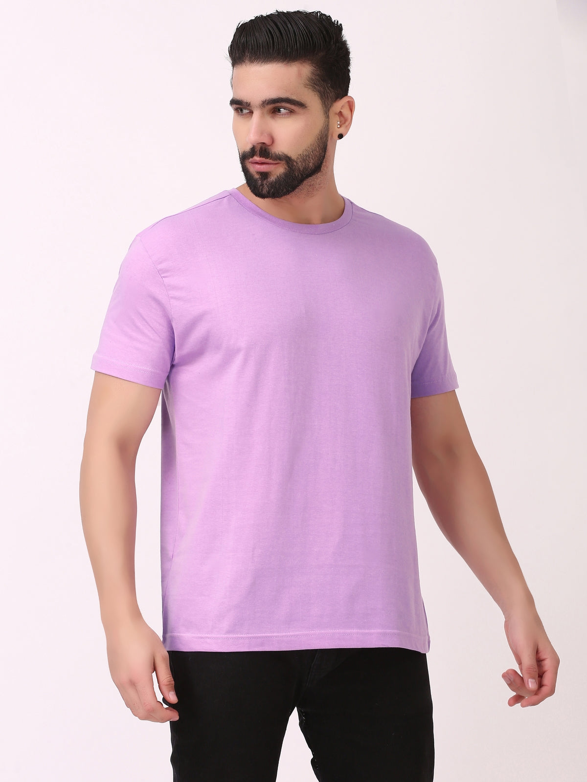 Lavender | Plain t shirt